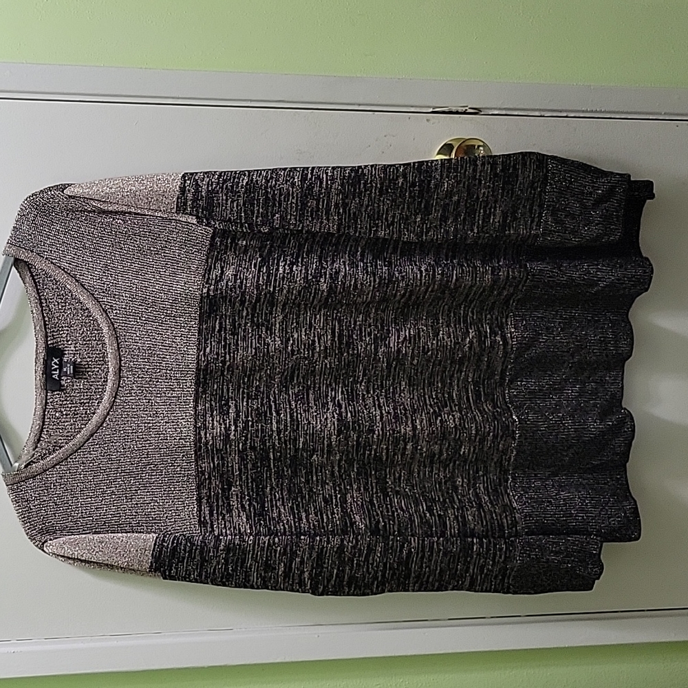 Gold and black sweater